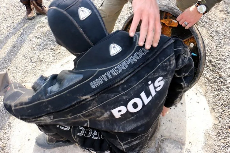 Dalgıç polisler nevruz alanının kanalizasyonunda bomba aramış