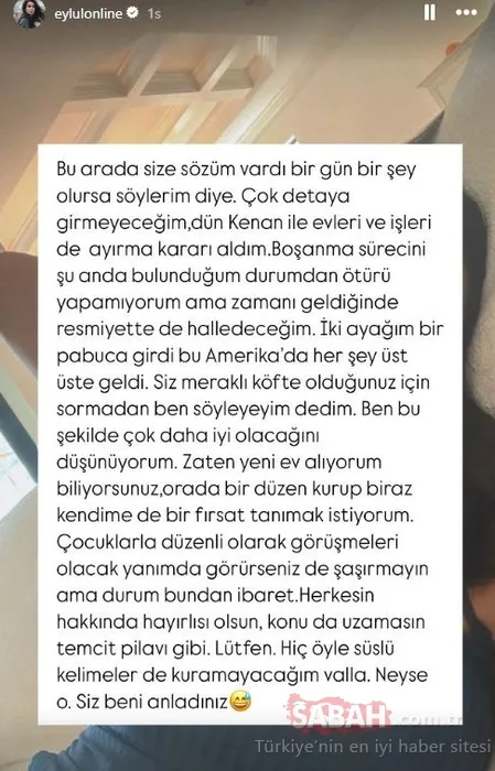 Fenomen Eylül Öztürk eşi Barış Kenan Özkan’la yolları ayırıyor! İşte o açıklama!