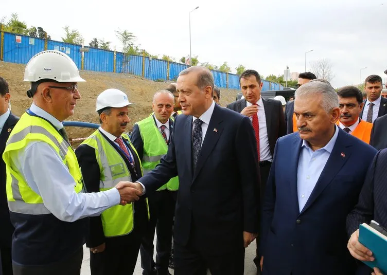 Erdoğan ve Yıldırım Avrasya Tüneli’nden böyle geçti
