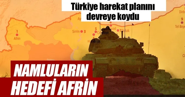 Namluların hedefi Afrin