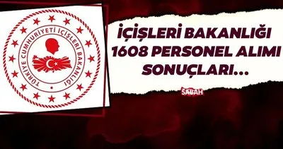 İÇİŞLERİ BAKANLIĞI PERSONEL ALIMI SONUÇLARI  ||  İçişleri Bakanlığı personel başvuru sonuçları AÇIKLANDI MI?