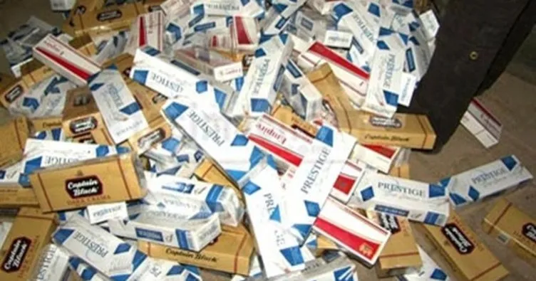 5 bin 500 paket sigara yolcu çuvalından çıktı!