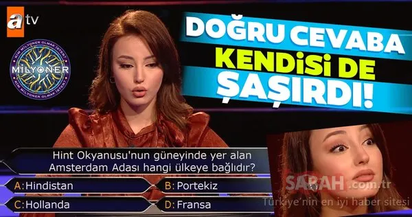Doğru cevaba kendisi de şaşırdı! Kim Milyoner Olmak İster 894. bölüm soru ve cevapları