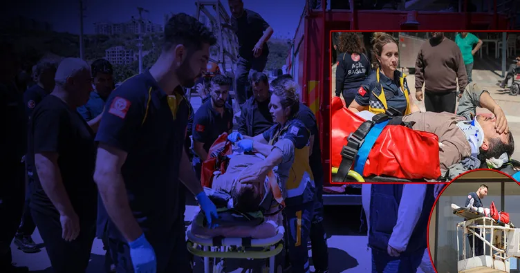 Antalya’da nefes kesen kurtarma: 4. kattan düştü! Orada takılı kaldı