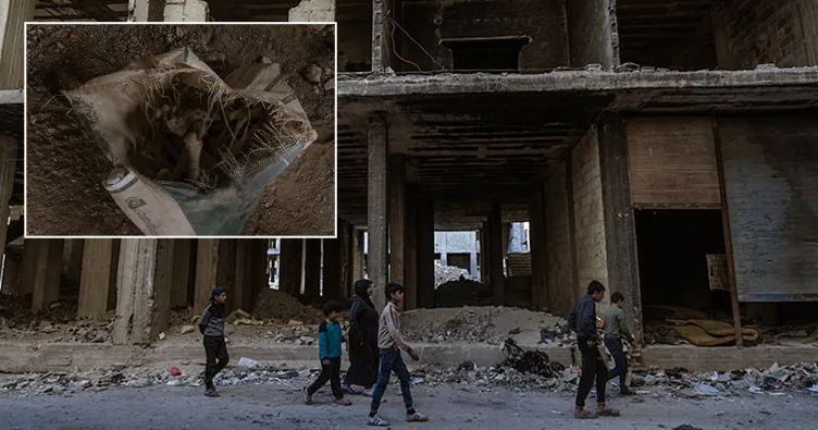 A Haber Tadamon katliamının yaşandığı bölgeyi görüntüledi! Her yerden insan kemikleri fışkırdı