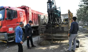 Kent Meydanı’nda zemin etüt çalışması