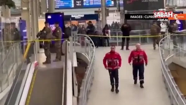 SON DAKİKA: Paris’te bıçaklı dehşet! Tren istasyonu kana bulandı | Video