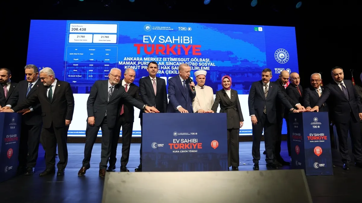 TOKİ KURA ÇEKİMİ ANKARA | 31 bin 73 hak sahibi belli oldu! Bakan Kurum ‘ertelenmeyecek’ diyerek duyurdu TOKİ KURA ÇEKİMİ ANKARA | 31 bin 73 hak sahibi belli oldu! Bakan Kurum ‘ertelenmeyecek’ diyerek duyurdu