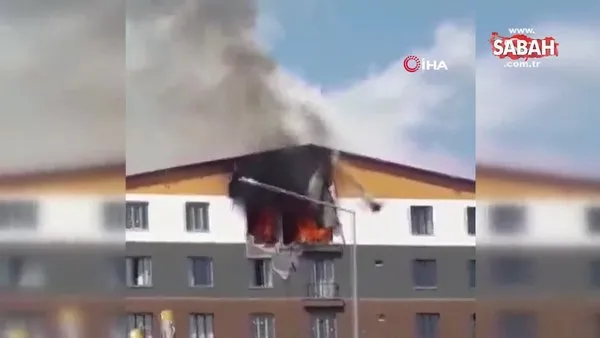 Tatvan’da şiddetli patlama! Alevler daireyi sardı | Video