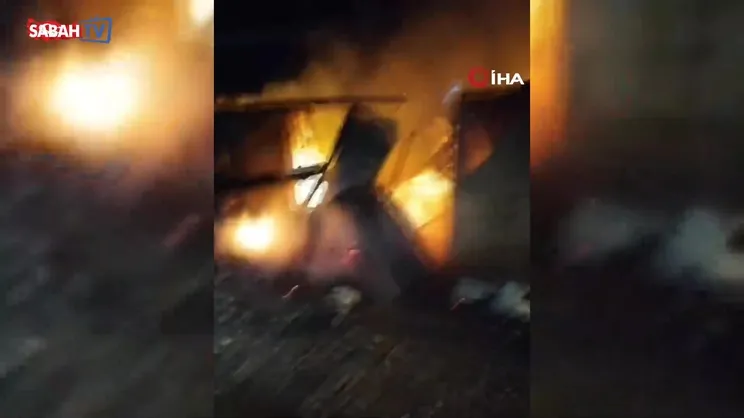 Bolu’da tek katlı ev küle döndü