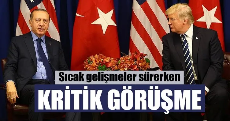 Cumhurbaşkanı Erdoğan Trump ile görüştü