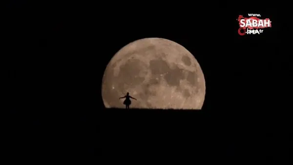 Van’da ‘Süper Mavi Ay’ mest etti | Video