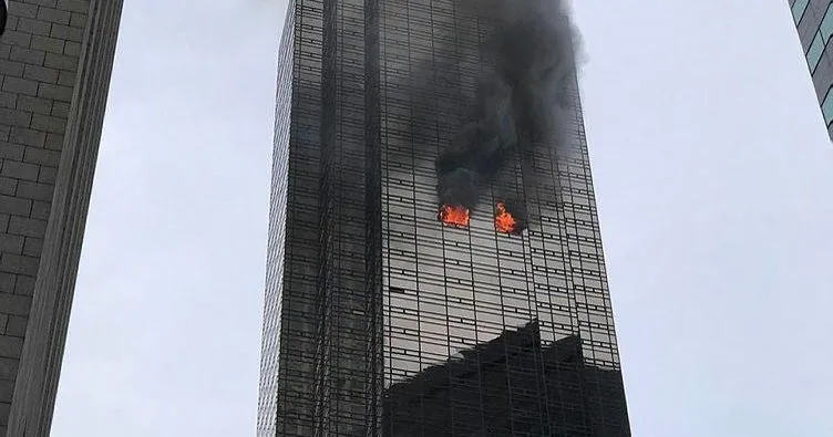ABD Başkanı Trump’un gökdeleninde yangın