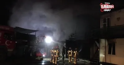 Ümraniye’de iş yeri alev alev yandı | Video