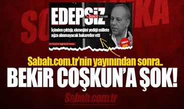 Bekir Coşkun’a şok soruşturma