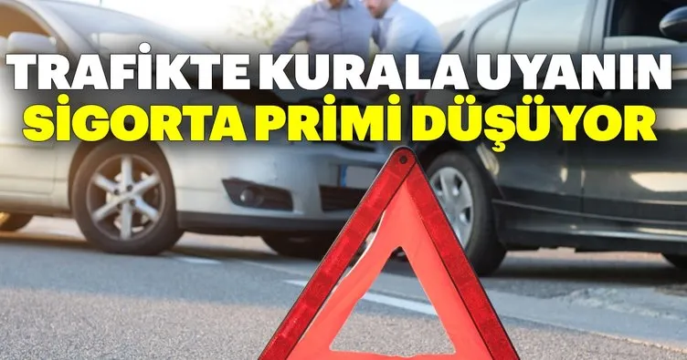 Trafikte kurala uyanın sigorta primi düşüyor