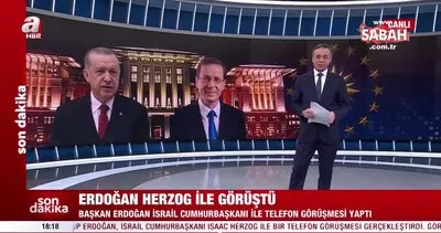 Başkan Erdoğan İsrailli mevkidaşı ile görüştü | Video