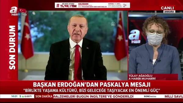 Cumhurbaşkanı Erdoğan'dan Paskalya Bayramı mesajı | Video