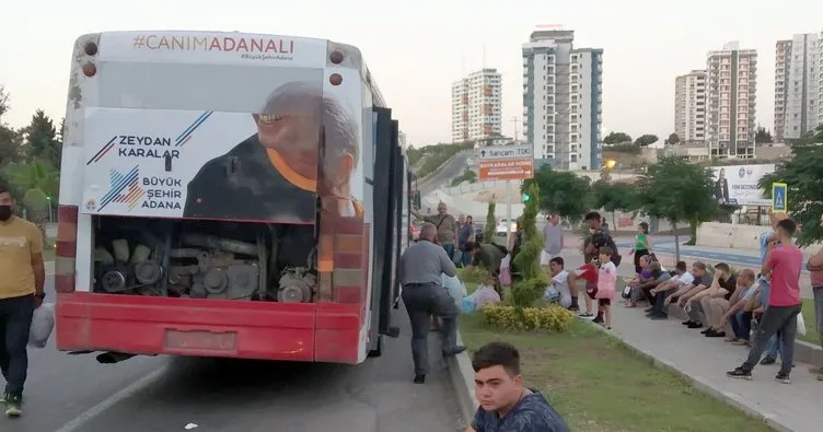 Adana’da yolda kalan ve yanan otobüsler vatandaşı tedirgin ediyor
