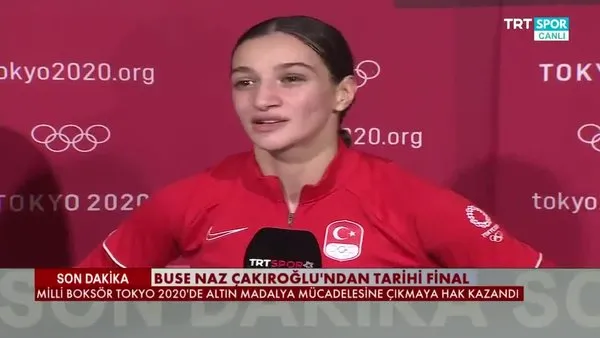 Finale çıkan Buse Naz Çakıroğlu'dan Altın Madalya açıklaması 