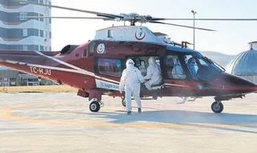 Hatay’dan ambulans helikopterle alındı