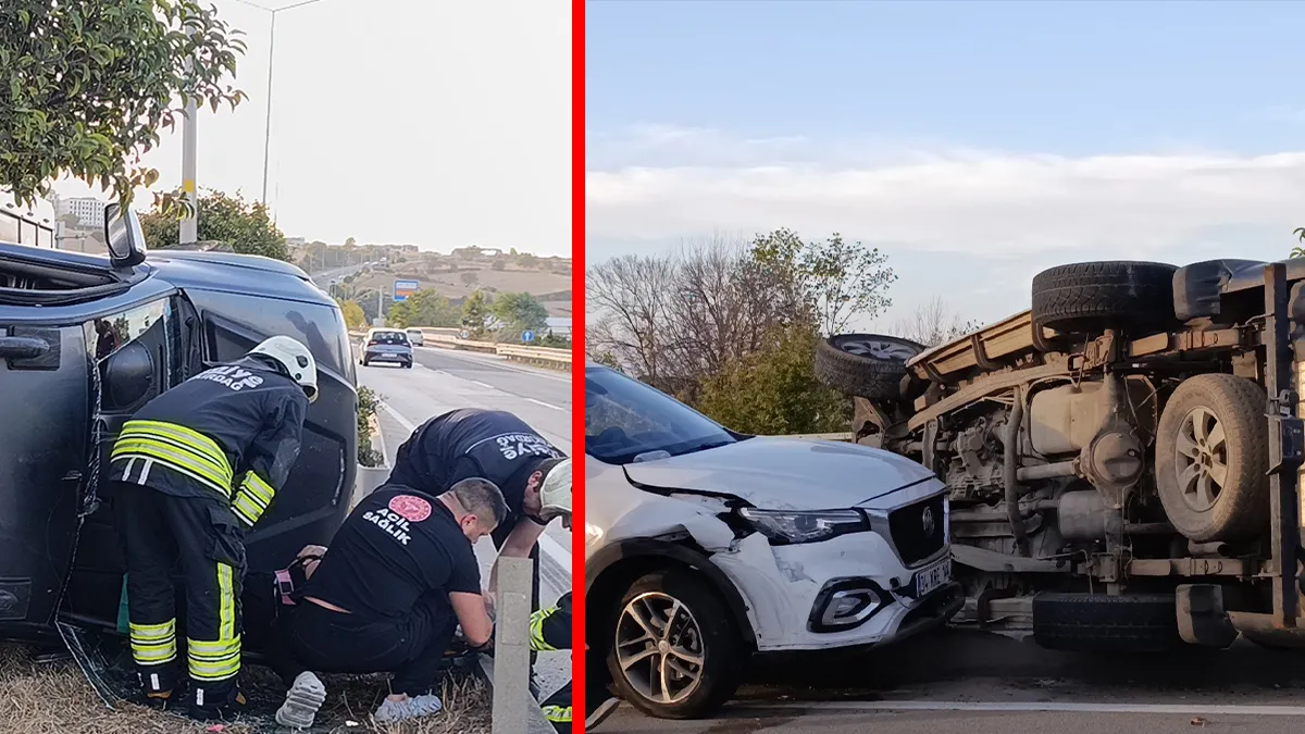 Tekirdağ'da akılalmaz olay! Küçük çocuğun içinde olduğu otomobili kaçırdı: Hırsız önce yayaya ardından 2 araca çarptı!