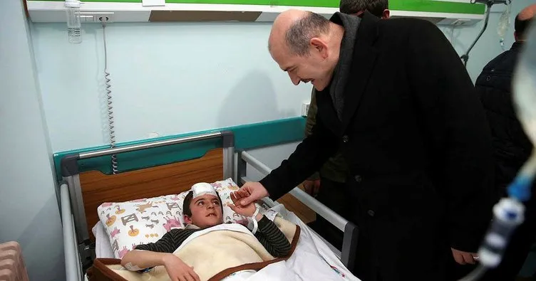 İçişleri Bakanı Süleyman Soylu, depremde yaralananları ziyaret etti