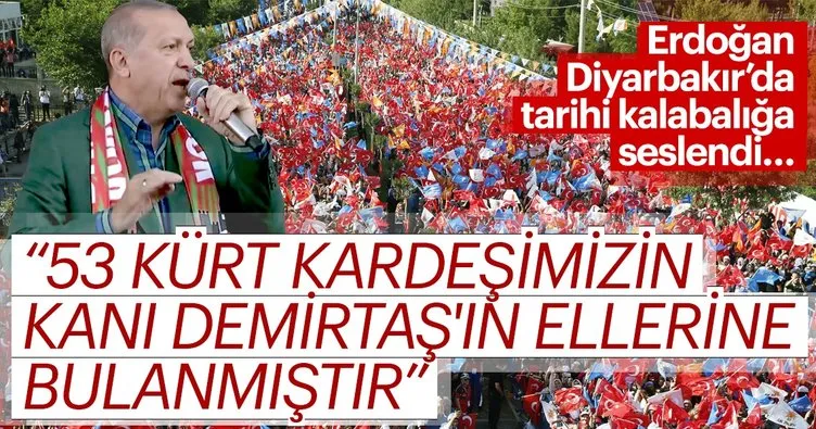 Son Dakika... Cumhurbaşkanı Erdoğan'dan Diyarbakır'da önemli açıklamalar
