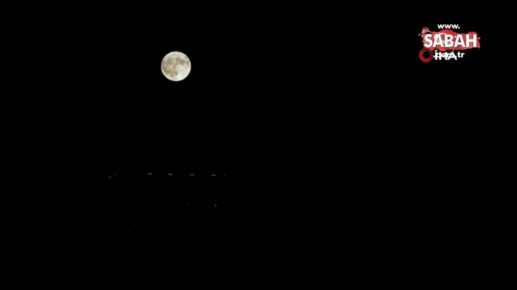 İstanbul'da Süper Ay manzarası
