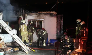 Sultangazi’de iki iş yeri alev alev yandı