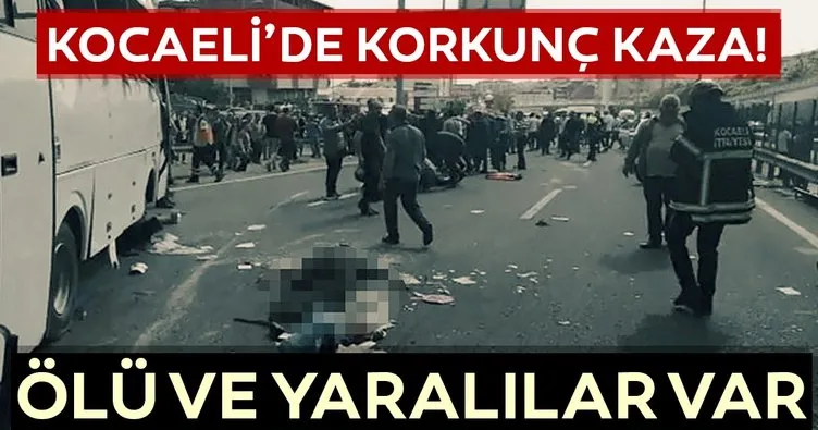 Son dakika: Kocaeli'de korkunç kaza! Ölü ve yaralılar var