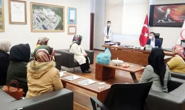 Yozgat’ta AK kadınlar sağlık çalışanlarının yanında