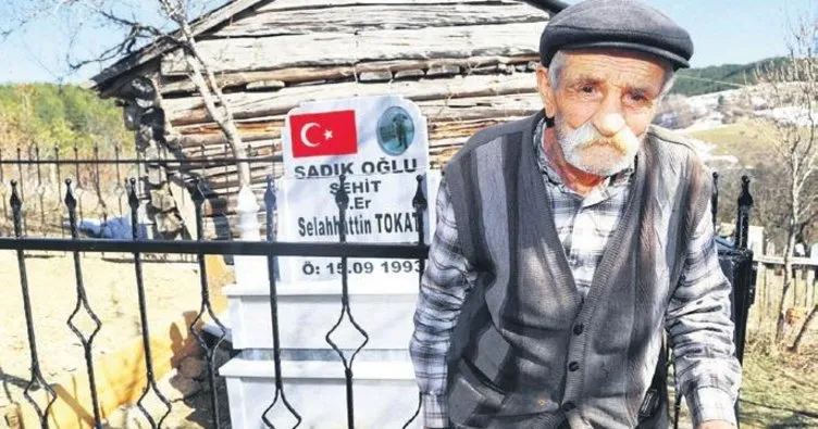 Sadık baba, şehit oğluna kavuştu