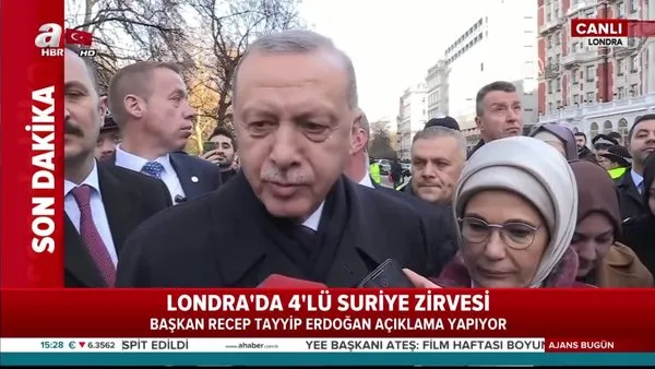 Cumhurbaşkanı Erdoğan'dan Londra'daki 4'lü zirve öncesi önemli açıklamalar