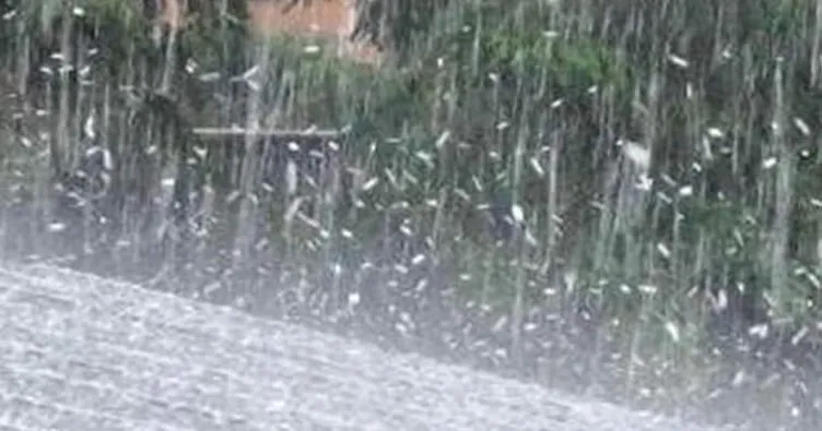 Manisa’da dolu yağışı