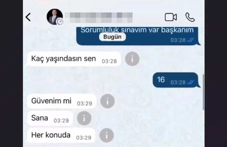 SON DAKİKA | Giresun’da CHP’li başkan Hasbi Dede’den 16 yaşındaki kıza taciz! İğrenç mesajlara SABAH ulaştı