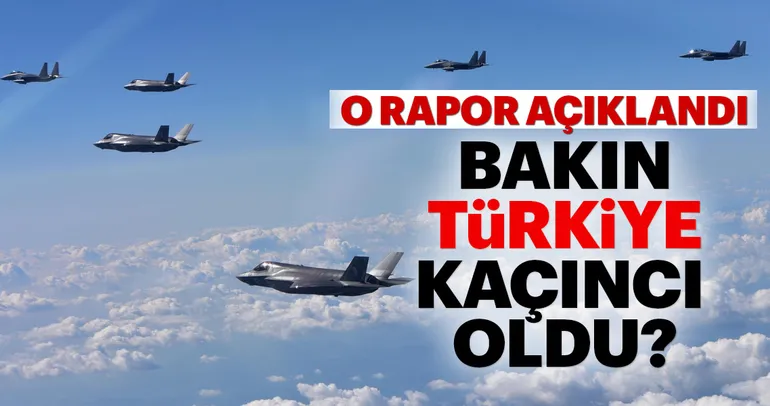 O rapor açıklandı! Bakın Türkiye kaçıncı oldu?
