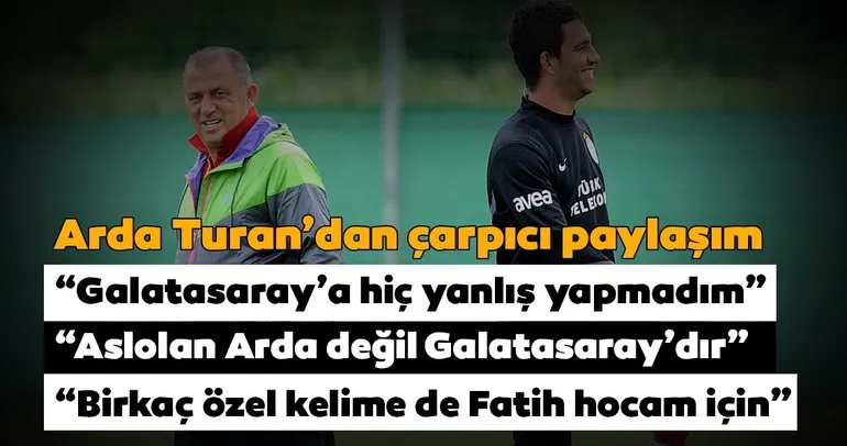 Arda Turan’dan son dakika Galatasaray açıklaması