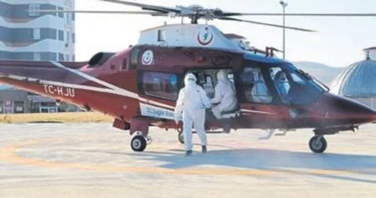 Hatay’dan ambulans helikopterle alındı