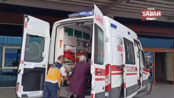 Konya'da otomobil şarampole devrildi: 2 yaralı | Video