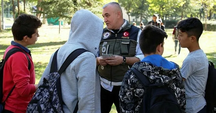 Aydın’da okuldan kaçan kafadarlar ‘Mobil Park’a yakalandı