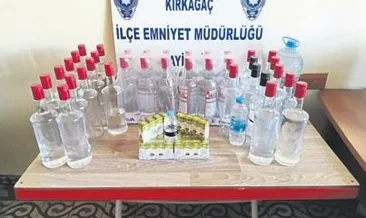 Kırkağaç’ta sahte içki operasyonu