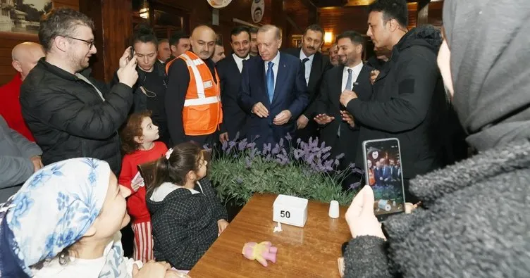 Başkan Erdoğan’dan vatandaşlara sürpriz ziyaret