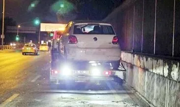 Trafikte makas atarak ilerleyen araç zincirleme kazaya sebep oldu! #istanbul