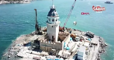 Açılışa günler kala Kız Kulesi’nin son hali böyle görüntülendi | Video