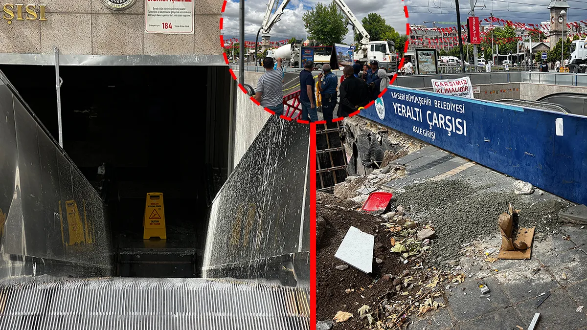 Kayseri'de beton mikserinin pompa kısmında meydana gelen patlama sonrası olay yeri.