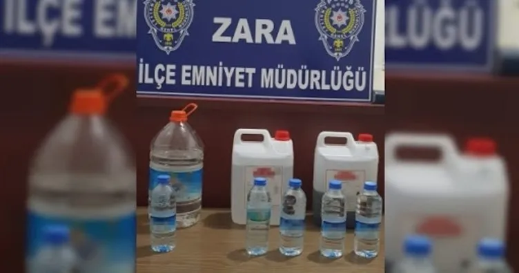 Son dakika: Sivas Zara’da sahte içki yakalandı
