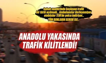 İstanbul anadolu yakasında trafik çilesi
