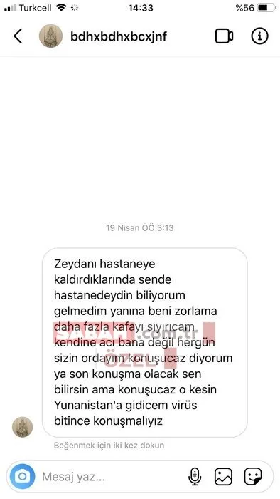 Son dakika: Hazal Tektaş’ın Instagram hesabına gelen mesajlar ortaya çıktı! Babasına söylemekle tehdit etmiş...