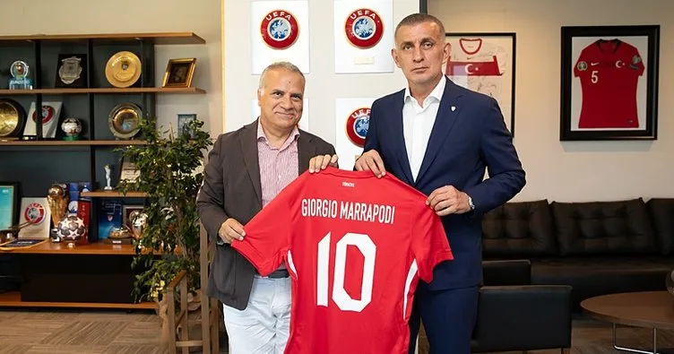 Giorgio Marrapodi, TFF Başkanı Hacıosmanoğlu’nu ziyaret etti